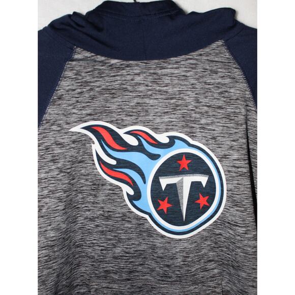 G-III 4Her by Carl Banks Tennessee Titans Pullover Hoodie Heather Gray/Navy SZ S - Picture 3 of 12